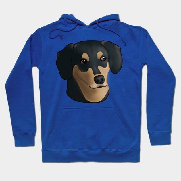 Daisy the Hound (Large Design) Hoodie by Aeriskate